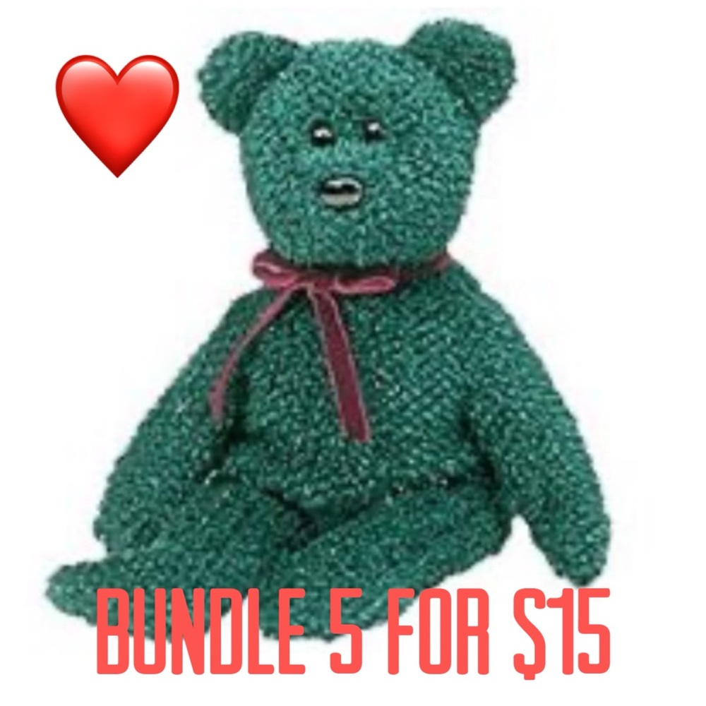 ❤️Bundle 5 for $15❤️ 2001 Holiday the Bear Beanie Baby